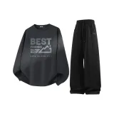 Угольный серый (Бег Friend) + Черный (Бег Логотип на штанах)