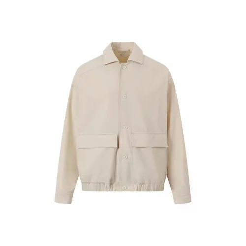 ROYA Мягкий Белый Мужские Куртки