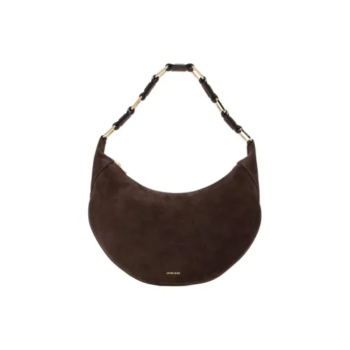 Anine Bing Замшевая сумка через плечо женская темно-коричневая