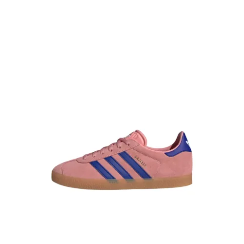 Adidas Originals Gazelle Abrasion Resistant Низкие Кроссовки для скейтбординга Розовые Синие Детские