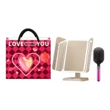 Белый [Розовое сердечко, сумка для покупок + воздушная амортизация, щетка]