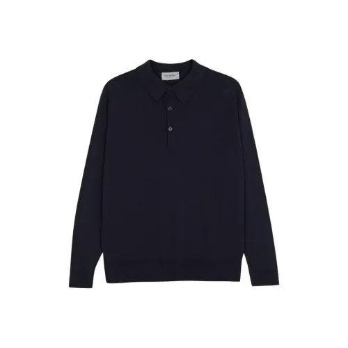 JOHN SMEDLEY Knoll Extra Fine Merino Wool Polo Polo Мужской