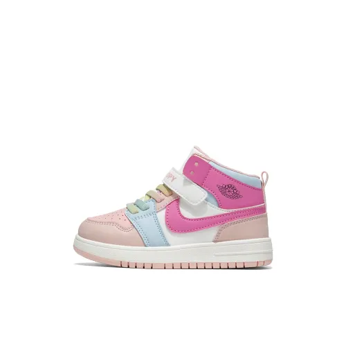 SNOOPY Air Force One Детские Скейтбординги MID Топ Pink Leather Верх KIDS