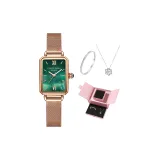 1039-Сапфир Зеленый [Сетчатая Сумка] Двойное Отделение Пудра Коробка