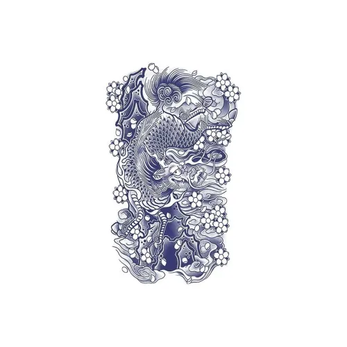 LIEJI Персик BEAST'S Words Травяной Tattoo Наклейка