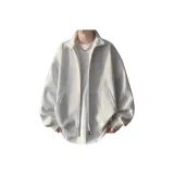 Трехкомпонентный комплект [Светло-серый свитшот + Белая футболка + Черные джинсы]