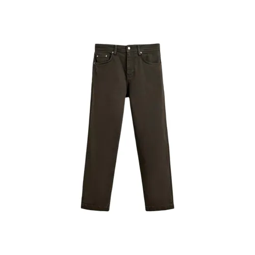 ZARA Коричневый Мужской Повседневный Брюки