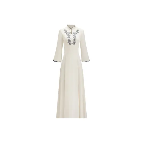 COVT Длинное платье с длинными рукавами женское