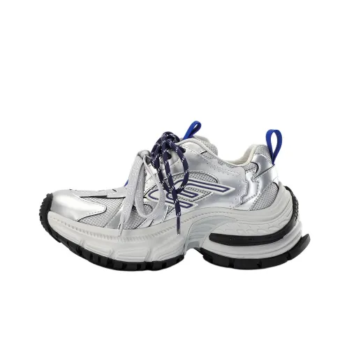 DIBO Металл Sci Fi Позиционирование стиля Двойной Шнурок Многоцветный Платформа Увеличение Высоты Туфли с Толстой Подошвой Женские