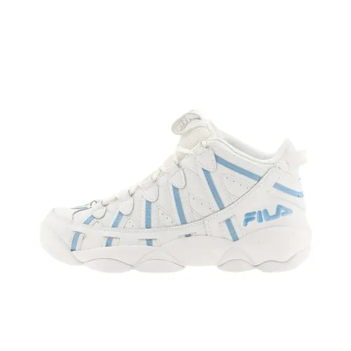 FILA Spaghetti Винтажные баскетбольные кроссовки Мужской Белый Синий