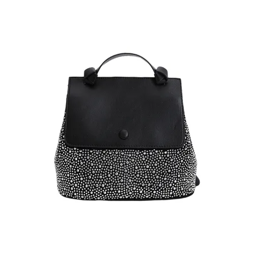 Meow In The Grass ПУ (полиуретан) Рюкзак Стандартный Женский Черный Бежевый