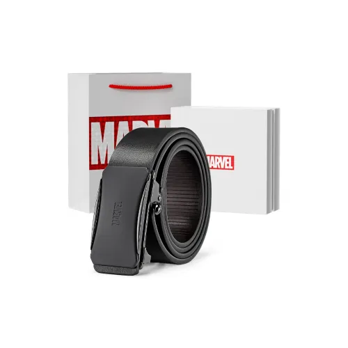 Disney Marvel Спайк Коровья кожа Ремни Мужской Черный 3,4CM