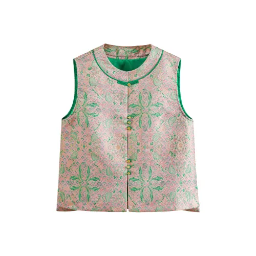 TOUCH Розовый Зеленый Многоцветный Женские Жилеты