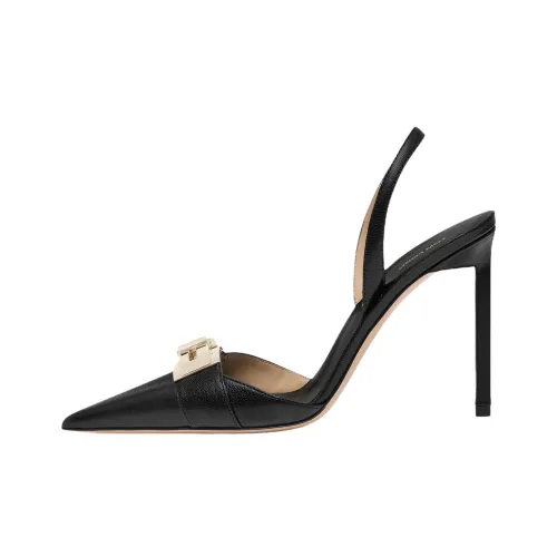 TF Узкий каблук Высокие каблуки 10,5 см Женские Черный