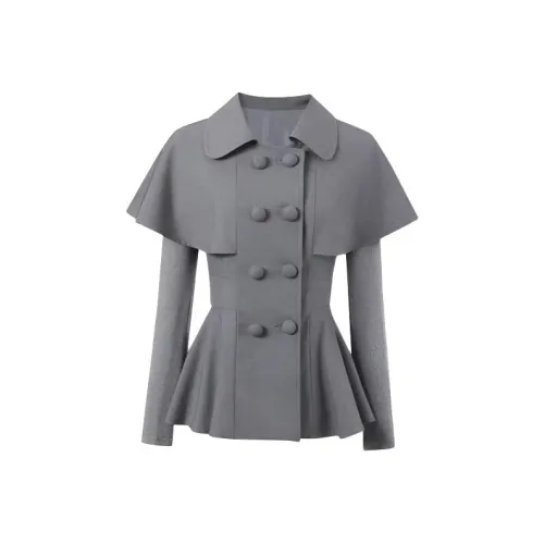 TIBINB Серый Высококачественные Женские Комплекты с Юбкой