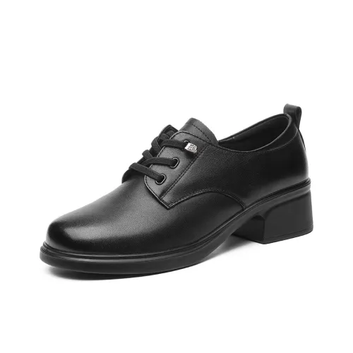 AOKANG Женские повседневные туфли черные женские