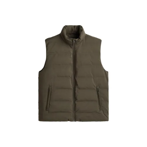 H M Темный хаки зеленый мужской жилет