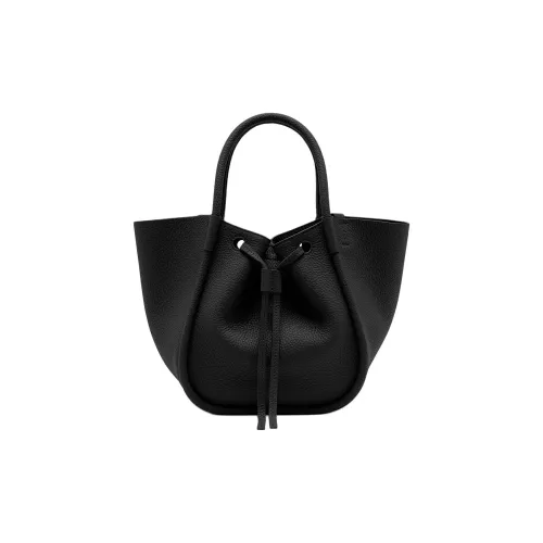 PROENZA SCHOULER Телячья кожа Тоут Сумка Сумка для покупок Сумка Маленькая Женская Черная