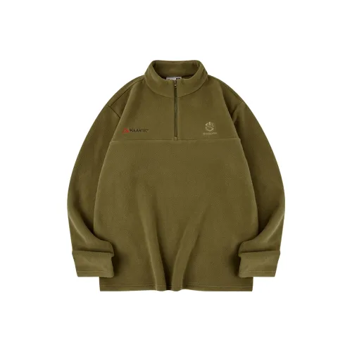 QIAODAN Лесной мшистый Коричнево-зеленый Мужские Свитшоты