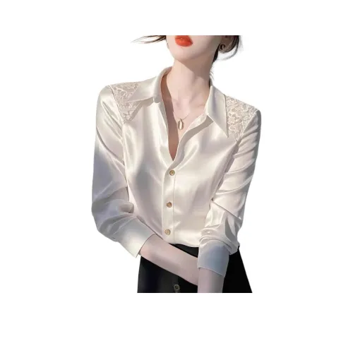 Mu Qingqing Белые Женские Рубашки
