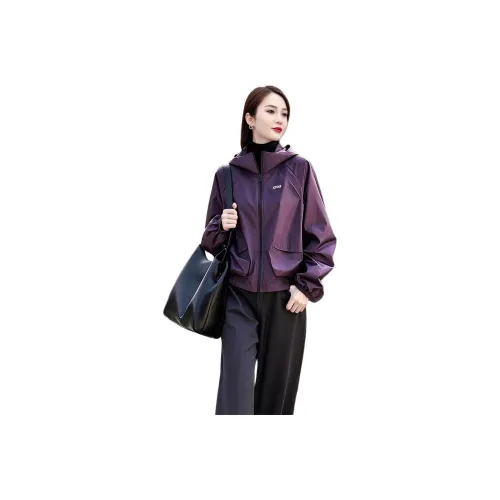 Flowers in water Укороченная куртка Женская