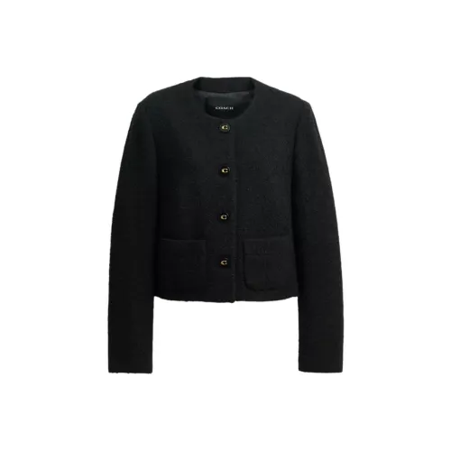 COACH FW25 Velvet Feel Пальто Женское