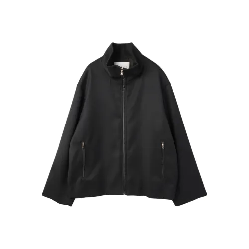 CULLNI FW25 Двойной Ткань Керсей ZIP UP Воротник-стойка Короткий Куртка Унисекс