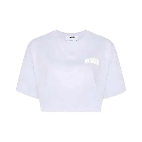 MSGM Т-рубашка с оборванным рукавом женская серо-вересковый цвет