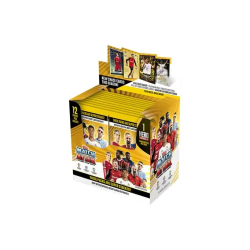 Topps Match Attax Европейский Champions League Футбол Универсальные карточки MA Игрок Карточки Универсальные карточки Целая коробка