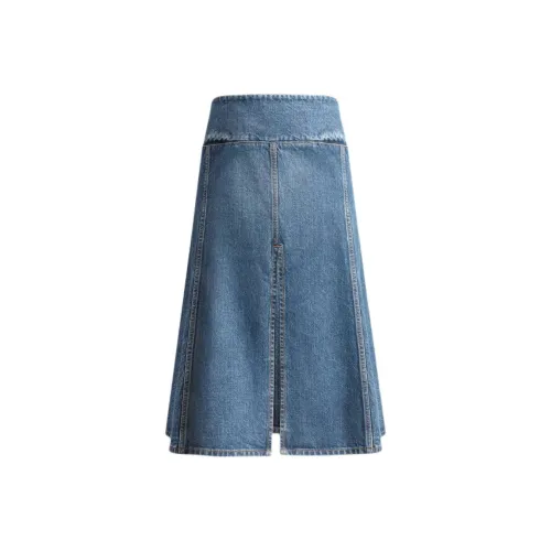 Alaia FW25 Denim Long Skirt Women's