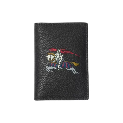 Burberry Складной Футляр Для Карт С Символом EKD 4 Отделения Для Карт 2 Отделения Со Свободным Доступом Вручную Прокрашенные Края