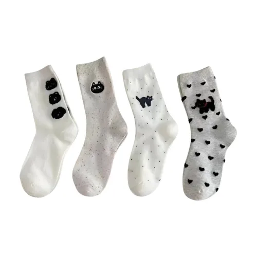 OEING 4 пачки женских носков MID до икры