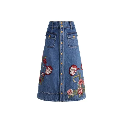 ALICE+OLIVIA Denim Long Skirt Women's