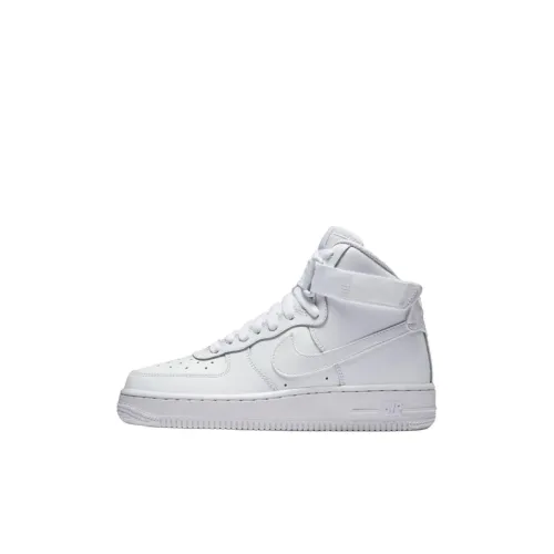Nike Air Force 1 Slip-resistant High Top Детские Скейтбординги Pure White
