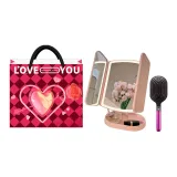 Розовый [Розовое сердечко, сумка для покупок + воздушная амортизация, щетка]