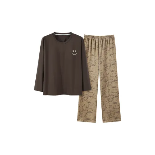 MADALLO Коричневый Женские Пижамные Комплекты