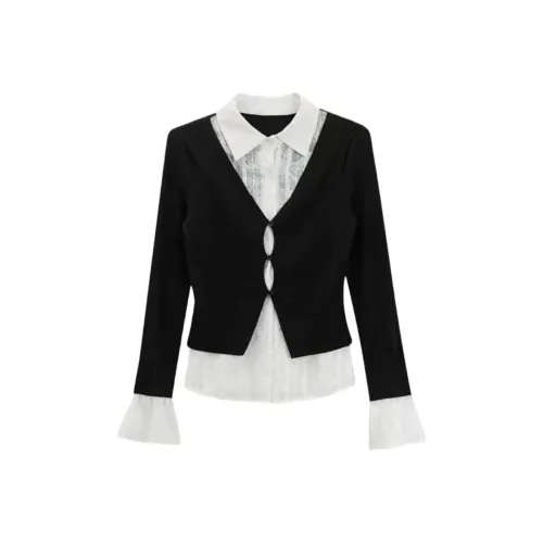 BELOVED STARRY Черные Женские T-рубашки