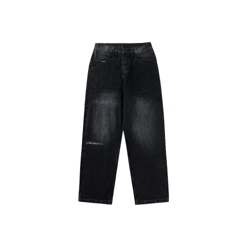 EYEUNDERSTAND Черные Унисекс Джинсы
