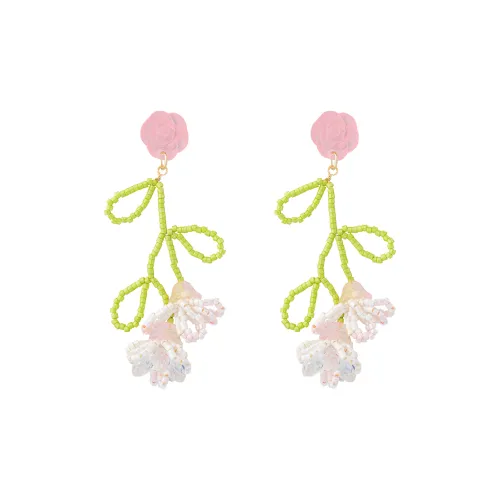 YOUWEI Смола Розовый Зеленый Мода Универсальный Премиум Feel Ушная Манжета Серьги Женские