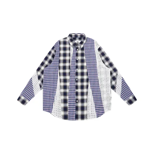 EMPTY REFERENCE Синий Унисекс Рубашки