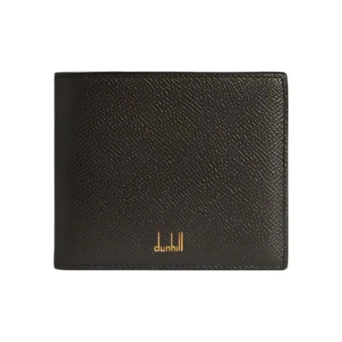 Dunhill Full с рельефной голенью кожаный кошелек мужской оливково-серый