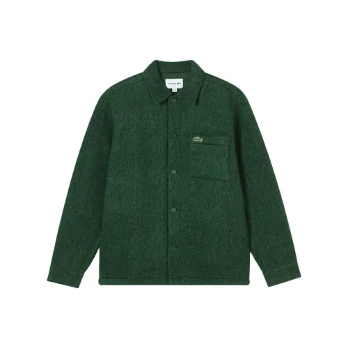 LACOSTE Collaboration 132 Крокодил Зеленые Мужские Рубашки