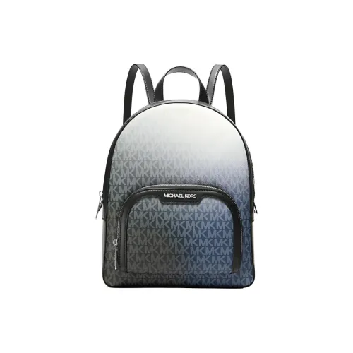 MICHAEL KORS Jaycee Холст с печатью Рюкзак Средний Женский Черный Белый