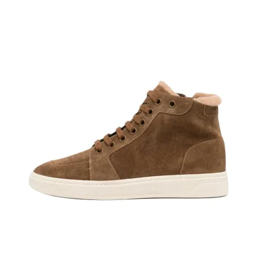 Giuseppe Zanotti GZ High Топ Скейтборд Кроссовки Мужские Верблюжий Коричневый