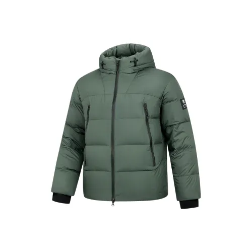 QIAODAN Cozy Nest Пуховик Мужской Базилик Зеленый