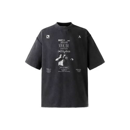 HRDW Промытый Черный Унисекс T-Рубашки