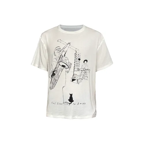 J CAESAR STUDIO Белый Унисекс T-рубашки