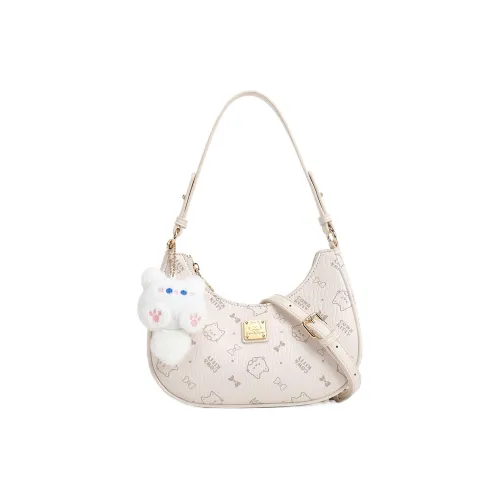 DIFFERENT FACES ПУ (полиуретан) Сумка через плечо Стандартная Женская Абрикос Белый