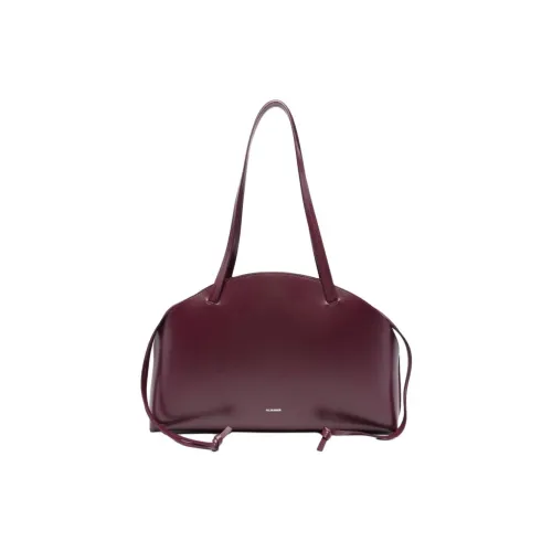JIL SANDER Телячья кожа Сумка через плечо Средняя Женская Бордовый