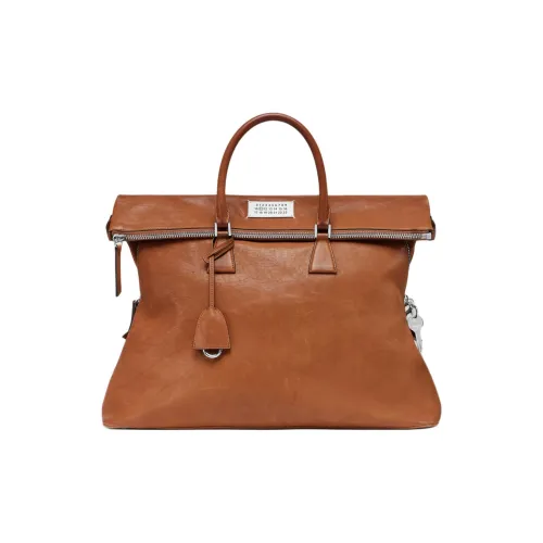 Maison Margiela 5AC Телячья кожа Сумка Экстра-большая Женская Коричневая